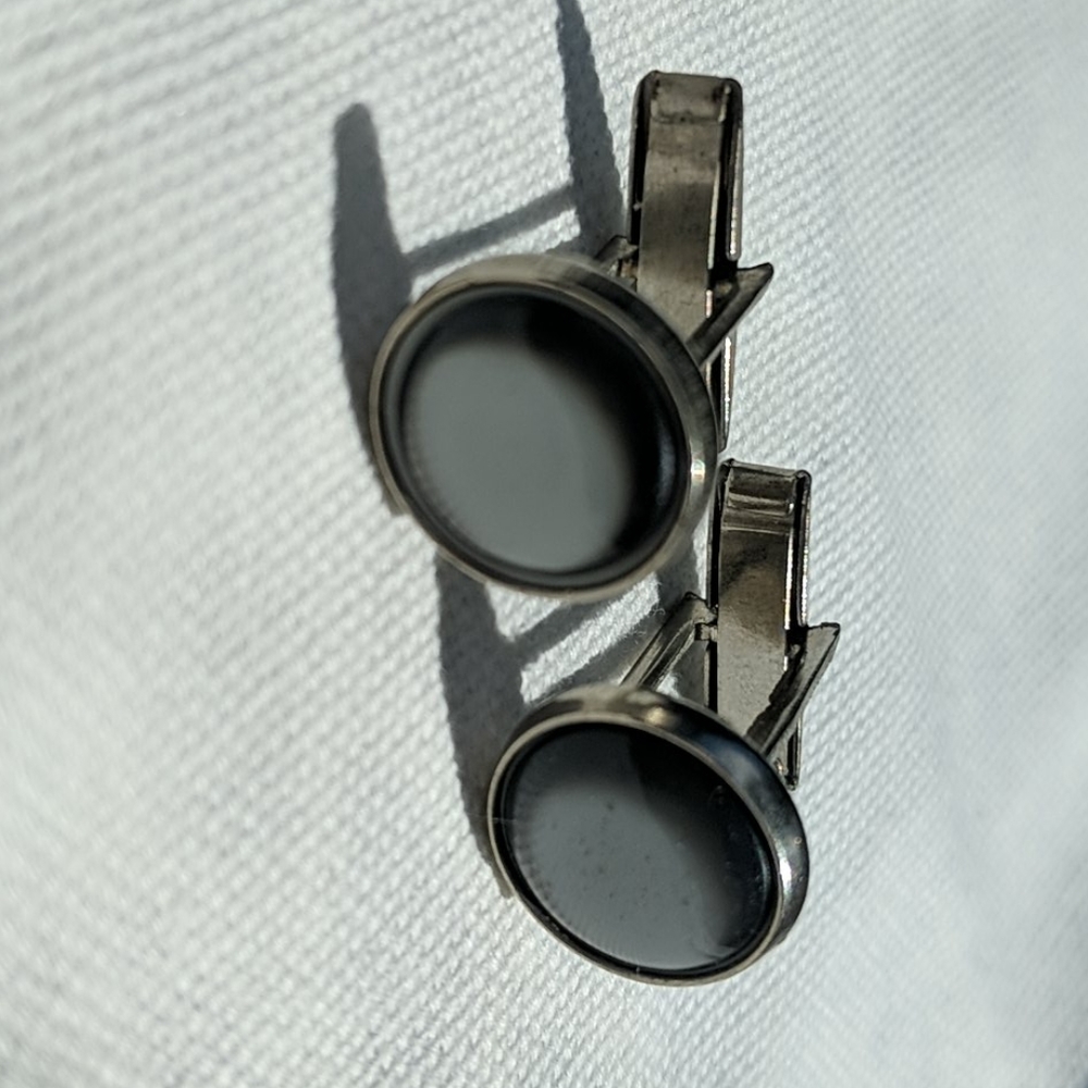 Vintage Men's Silver Cufflinks - Picture 1 of 8